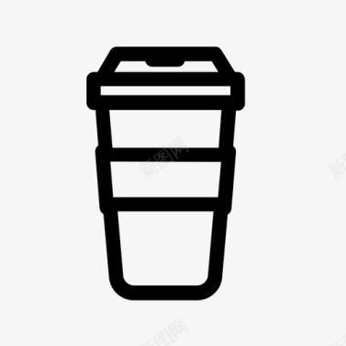 咖啡杯thermus旅行杯图标图标