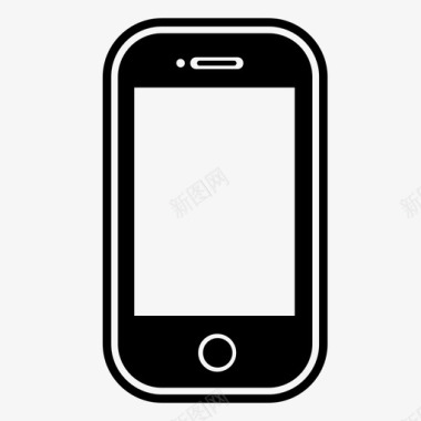 智能手机移动电话互动设备图标图标