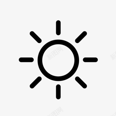 太阳温暖夏天图标图标