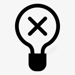 没有想法拒绝的想法点亮照亮图标高清图片