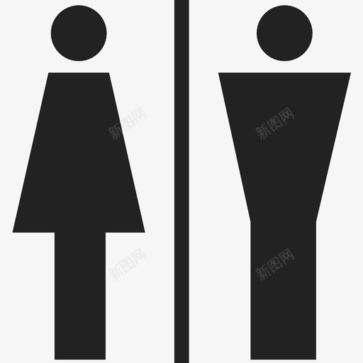 浴室男人洗手间图标svg_新图网 https://ixintu.com 厕所 女人 洗手间 浴室 男人