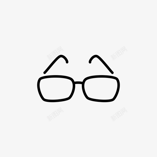 眼镜简单视力图标svg_新图网 https://ixintu.com 专家 圆形 天才 看 眼镜 简单 视力 阅读眼镜