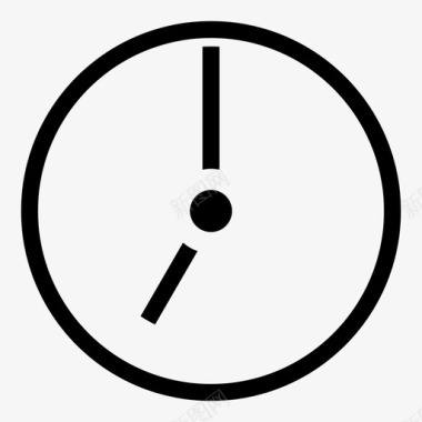 时钟设定时间七图标图标