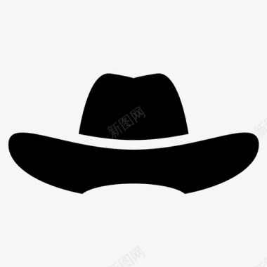 牛仔帽农场头饰图标图标