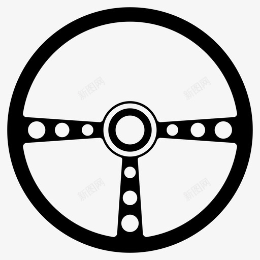 方向盘汽车复古图标svg_新图网 https://ixintu.com 复古 方向盘 汽车 经典汽车 赛车 驾驶