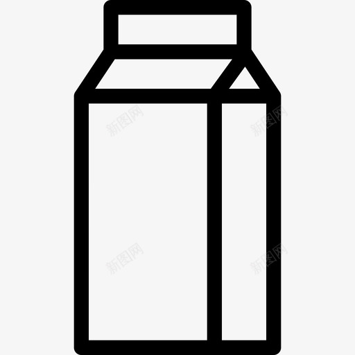 牛奶盒形状蛋白质图标svg_新图网 https://ixintu.com 天然 奶瓶 形状 插图 牛奶盒 线图标 蛋白质 设计 食品和饮料 饮料 饮食