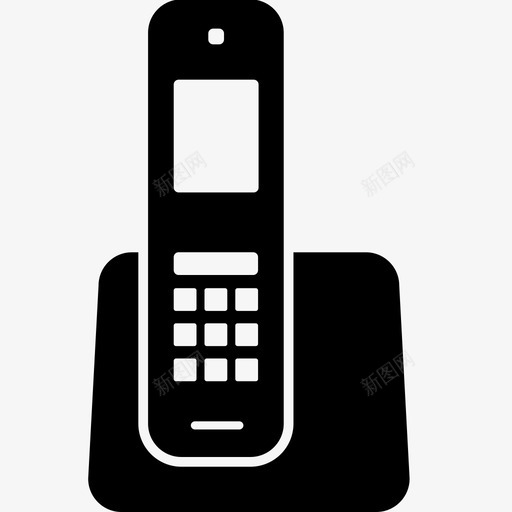 电话通信无绳图标svg_新图网 https://ixintu.com 便携式电话 固定电话 无绳 电话 通信