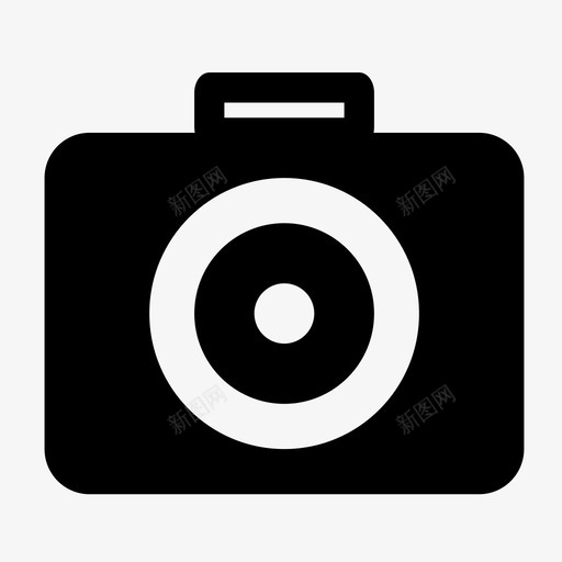 相机复古定点拍摄图标svg_新图网 https://ixintu.com 复古 定点拍摄 摄影 照片 相机 老相机 闪光灯