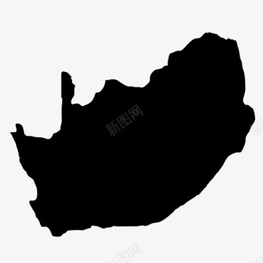 南非地图图标图标