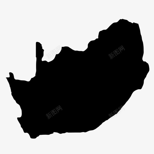 南非地图图标svg_新图网 https://ixintu.com 南非 地图