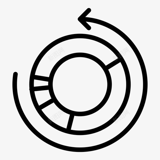 信息图表统计饼图图标svg_新图网 https://ixintu.com 信息图表 分析 数据可视化 统计 饼图