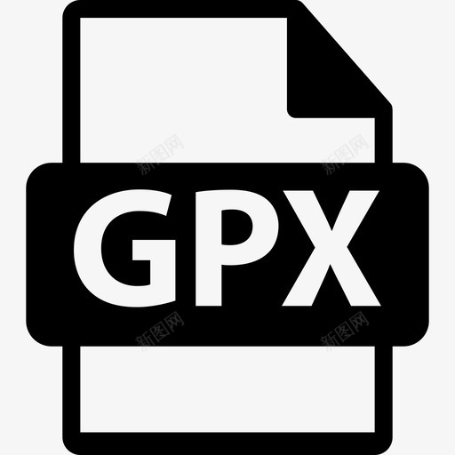GPX文件格式符号接口文件格式文本图标svg_新图网 https://ixintu.com GPX文件格式符号 接口 文件格式文本