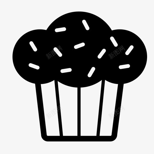 纸杯蛋糕美味糖果图标svg_新图网 https://ixintu.com 吃 巧克力蛋糕 烹饪 甜点 糕点 糖 糖果 纸杯蛋糕 美味