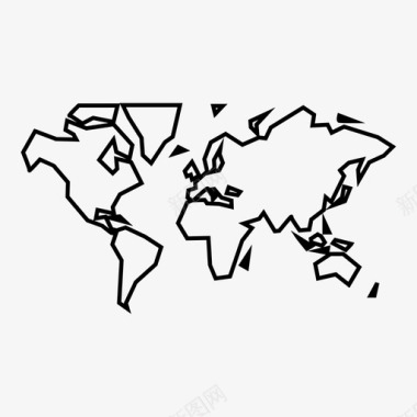 世界环球旅游图标图标