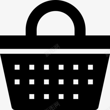 购物篮购物购物者图标图标