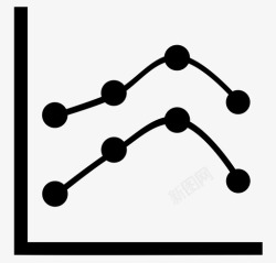 kpi指标折线图图表指标图标高清图片