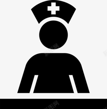 护理人员区护士保健标志图标图标