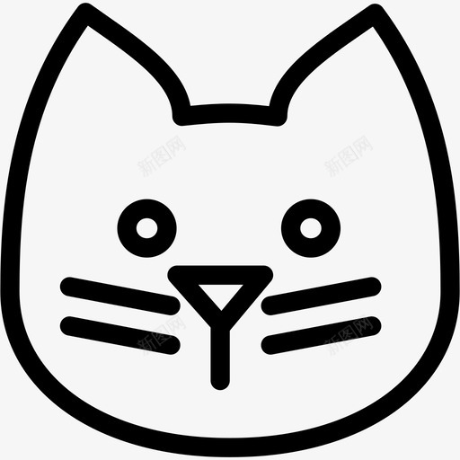 猫小猫小猫猫图标svg_新图网 https://ixintu.com 动物 哺乳动物 宠物 小猫 小猫猫 形状 猫 线 线图标