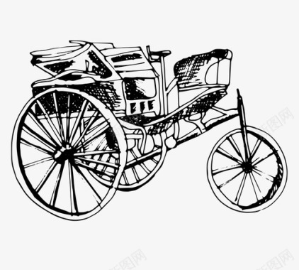 第一辆车发明者机器图标图标