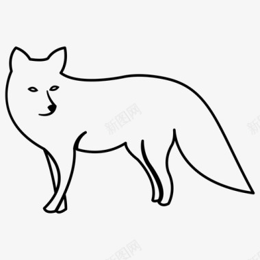 狐狸野生动物哺乳动物图标图标