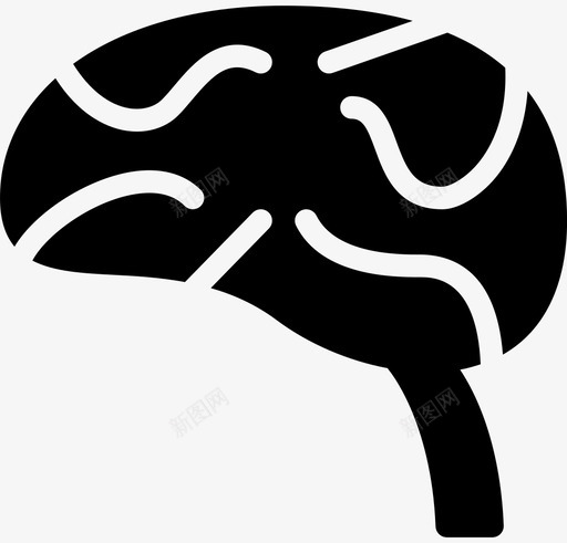 大脑标志形状图标svg_新图网 https://ixintu.com 人体部分 医学 医疗保健 器官 大脑 形状 插图 标志 神经 神经系统 科学和医学固体 设计