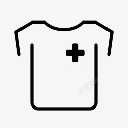 在医院制服衣服十字架图标高清图片