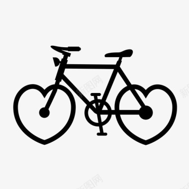 爱自行车爱图标图标