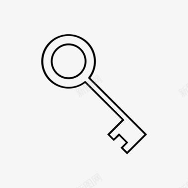 钥匙迷你用户界面套件图标图标