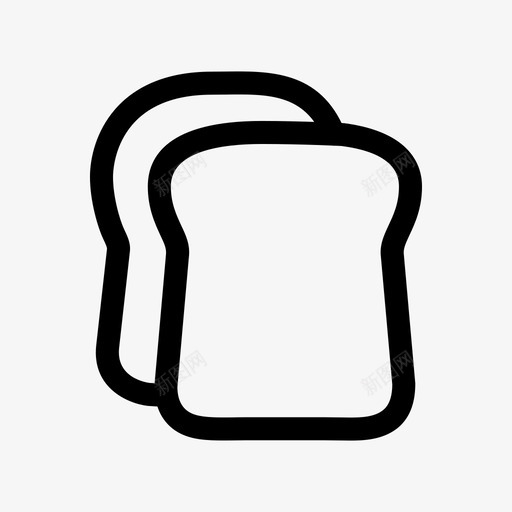 吐司面包吃图标svg_新图网 https://ixintu.com 吃 吐司 最小 面包 食物 餐