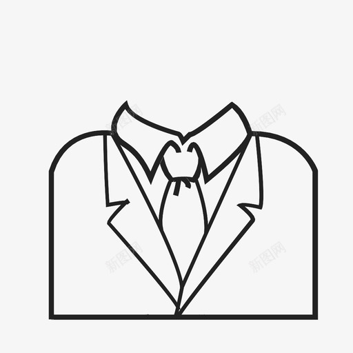 套装专业衬衫图标svg_新图网 https://ixintu.com 专业 套装 成功 款式 正式 衬衫 西装和领带 金钱