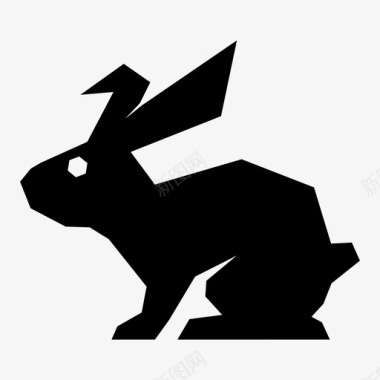 兔子农场动物几何动物图标图标