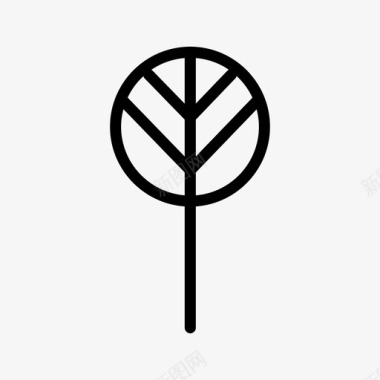 树木材植物图标图标