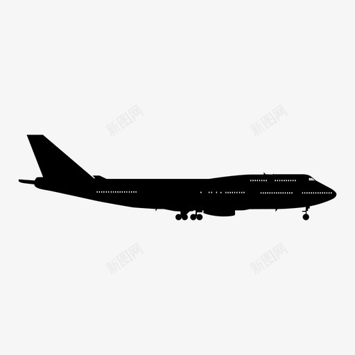 波音747飞行着陆图标svg_新图网 https://ixintu.com 商用飞机 天空 旅行 旅行者 波音747 着陆 起飞 飞行