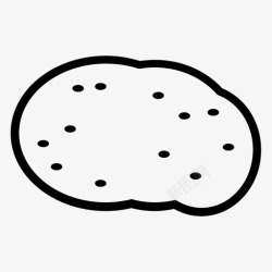 烤薯马铃薯全薯金薯图标高清图片