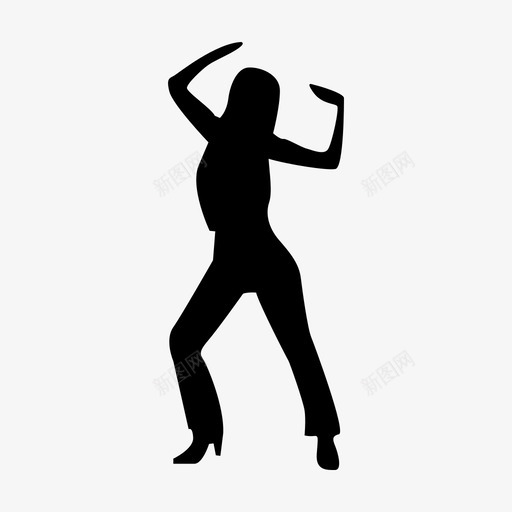 自由舞蹈健身运动图标svg_新图网 https://ixintu.com 体育 体育活动 健康 健身 健身活动 生活方式 自由舞蹈 运动 锻炼