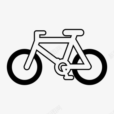 自行车固定齿轮自行车单速图标图标