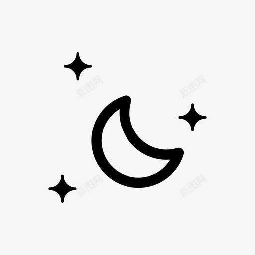 月亮城市星星和月亮图标svg_新图网 https://ixintu.com 在城市里 城市 夜晚时间 夜空 星星和月亮 月亮 月亮和星星 空间