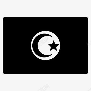 突尼斯世界国旗地点图标图标