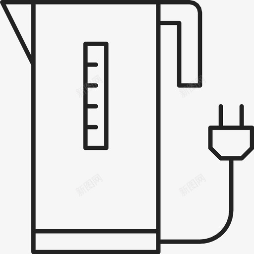 电开水器插件厨房图标svg_新图网 https://ixintu.com 厨房 开水 插件 水壶 热水 热水器 电开水器 电水壶 电热水壶