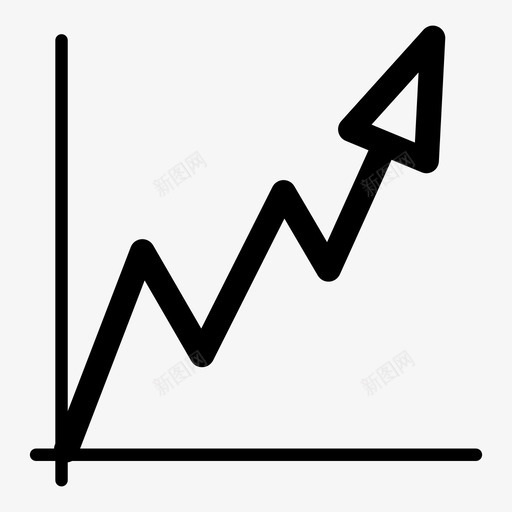 图表上涨股票图标svg_新图网 https://ixintu.com 上升趋势 上涨 交换 信息 信息图表 图表 增长 展示 数据 箭头 股票