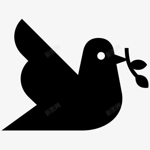 和平和平鸟战争图标svg_新图网 https://ixintu.com 动物群 卡通鸟 和平 和平鸟 和平鸽 小鸟 战争 橄榄枝 飞行 鸽子