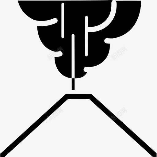 喷发火山爆发自然图标svg_新图网 https://ixintu.com 喷发 火山爆发 灾害 熔岩 爆炸 自然 自然灾害