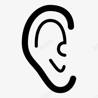 耳朵感觉感知图标图标