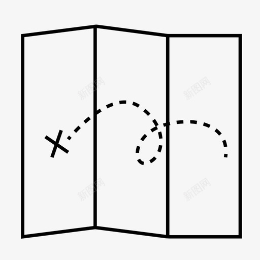 地图宝藏旅行图标svg_新图网 https://ixintu.com x 地图 宝藏 导航 小径 折叠 方向 旅行 路径 路线