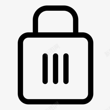 锁用户界面安全性图标图标