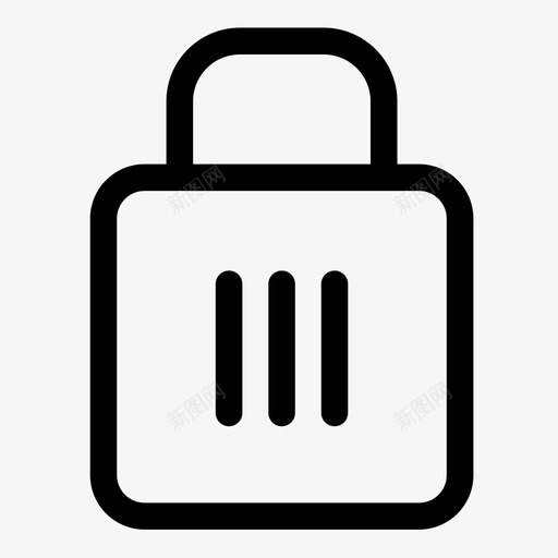 锁用户界面安全性图标svg_新图网 https://ixintu.com 基本表单集 安全性 密码保护 挂锁 无效 用户界面 表单元素 锁 锁定