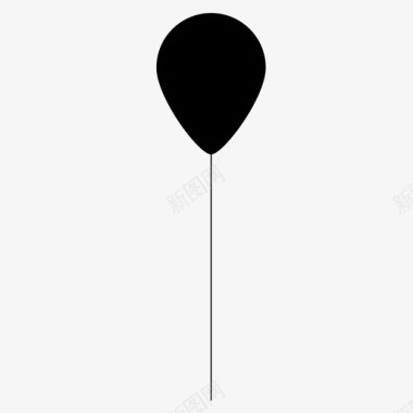 气球生日生日聚会图标图标