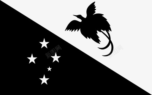 巴布亚新几内亚国旗国家民族图标图标