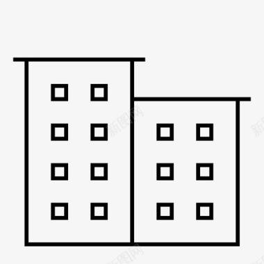 建筑房屋居住空间图标图标