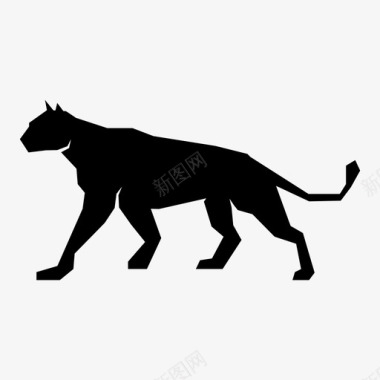 豹美洲狮狮子图标图标